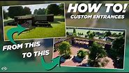 How To Build Custom Entrance | Entrance Building Tips | Planet Zoo Hints, Tips & Tutorials | HOW TO!