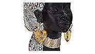 African Statues for Home Decor, Sculptures Decorations for Living Room, 8.7'' African Lady Art Bust Figurines, Black Vintage Aesthetic Ornament for Shelf and Tables, Décor Accents Gifts for Women