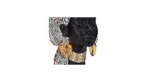 African Statues for Home Decor, Sculptures Decorations for Living Room, 8.7'' African Lady Art Bust Figurines, Black Vintage Aesthetic Ornament for Shelf and Tables, Décor Accents Gifts for Women