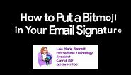 How to Make a Basic Bitmoji Email Signature