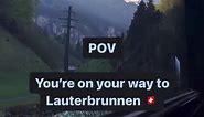 Take the scenic route up to Lauterbrunnen and our campsite 🚂🏔️ #campingjungfrau #jungfrauregion #interlaken #lauterbrunnen #trainride #scenicroute #switzerland | Camping Jungfrau Lauterbrunnen Switzerland