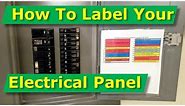 How To Map Out, Label Your Electrical Panel/Fuse Panel Diagram