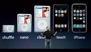 Steve Jobs introduces iPod Touch & iTunes Wi-Fi Store - Apple Special Music Event (2007)