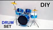 DIY Miniature Musical Instrument - How to Make Drum Set From Paper