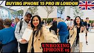 Buying iPhone 15 Pro in London - UNBOXING New Iphone 15 Pro / INDIA v/s UK Price @RichaSauravWorld