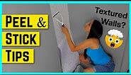 5 Steps: Install Peel and Stick Wallpaper Tutorial on Textured Walls 🤯 The Secret TOOL!