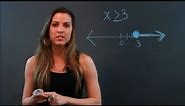 How Do You Know if a Circle Is Opened or Closed on a Number Line? : Algebra Help