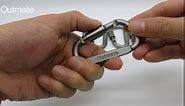 Premium Aluminum D-Ring Locking Carabiners (Pack of 6) - Lightweight & Durable for Hiking, Camping, Keychains, Dog Leashes & More - NOT for Climbing