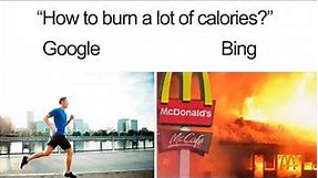 Google VS Bing Meme