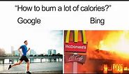 Google VS Bing Meme