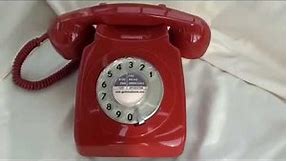 Old 1970s Red 746 GPO Dial Telephone - Ringing Vintage Sound #oldtelephone #dial #gpo #rotary