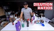 How To Dilute Detailing Products (10:1, 4:1) - Dilution Ratio Guide
