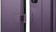 FLIPALM for Samsung Galaxy A03S Wallet Case with RFID Blocking Credit Card Holder, PU Leather Folio Flip Kickstand Protective Shockproof Cover Women Men for Samsung A03S Phone case(Purple)