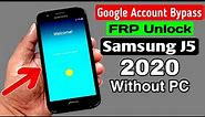 Samsung J5 (SM J500) FRP Unlock/ Google Account Bypass 2020 (Without PC)