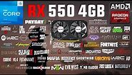 RX 550 4GB Test in 60 Games in 2023