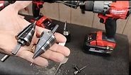 Step Drill Bits are Amazing! Like regular bits but with Superpowers. Klein, Milwaukee and Irwin.