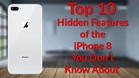 Top 10 Hidden Features of the iPhone X or iPhone 8 - YouTube Tech Guy