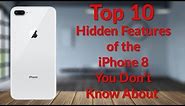 Top 10 Hidden Features of the iPhone X or iPhone 8 - YouTube Tech Guy