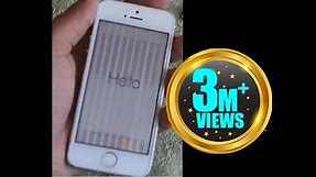 SOLVED - How to Fix Vertical Lines on iPhone 5S | Unresponsive Screen 5S | White & Black Lines