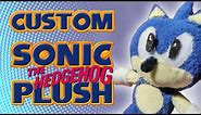 Custom Sonic the Hedgehog Plush - Making Of and Showcase