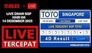 KELUARAN Result LIVE DRAW SGP HARI INI 14 Desember 2023,Pengeluaran sgp hari ini LIVE TERCEPAT