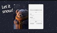 Login Form with Animated Background | HTML CSS