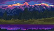 Twilight Forest Pixel Live Wallpaper - MoeWalls