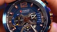Curren multifunctional leather belt watch with active chronograph | Gents Elegance