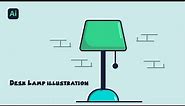 How Draw Table Lamp - Adobe Illustrator