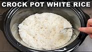 Crock Pot White Rice: How To Cook White Rice in a Crock Pot