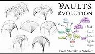VAULTS: how they work, how to draw them and how they are called? History of Architecture in Sketches
