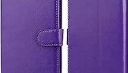 Bocasal iPhone 8 Plus iPhone 7 Plus Wallet Case with Card Holder PU Leather Kickstand Shockproof Protective Wrist Strap Flip Cover for iPhone 7/8 Plus 5.5 inch (Purple)