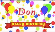 Happy Birthday Don Song