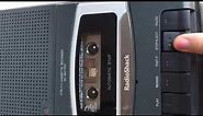 RadioShack CTR-111 Cassette Recorder Demo Video