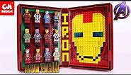 Unoffical LEGO IRON MAN BOOK JLB 3D128 Unofficial lego (SPEED BUILD) lego videos