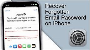 How to Recover Forgotten Email Password on iPhone! [iOS 16]