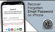 How to Recover Forgotten Email Password on iPhone! [iOS 16]