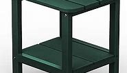 SERWALL Adirondack Table Outdoor Side Table- Green