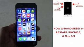 HOW to HARD RESET or RESTART iPHONE 8, 8 Plus, & X