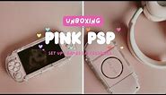 buying a pink psp 3000 in 2023 | aesthetic psp tour & unboxing | psp games & accessories