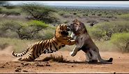 Lion VS Tiger 2023 | Tiger VS Lion Real Fight - Tough Creatures / Natural Beasts