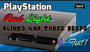 PS3 Slim Red Light Blinks And Three Beeps