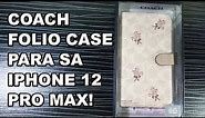 COACH FOLIO CASE PARA SA IPHONE 12 PRO MAX!