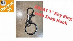 GREAT KEYCHAIN WITH SWIVEL SNAP HOOK!