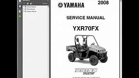 Yamaha Rhino 700 UTV - Workshop, Service, Repair Manual