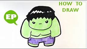 How to Draw Cute Hulk - Easy Pictures to Draw