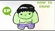 How to Draw Cute Hulk - Easy Pictures to Draw