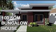 100 SQM BUNGALOW HOUSE DESIGN | Konsepto Designs