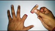 Cutting finger magic trick | cutting finger awesome magic trick - Hand trick art | Artwork