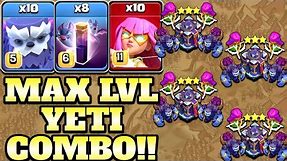 New Max Yeti With Super Archer & 8 Bat Spell Th15 Attack Strategy!! Clash of Clans - Town Hall 15